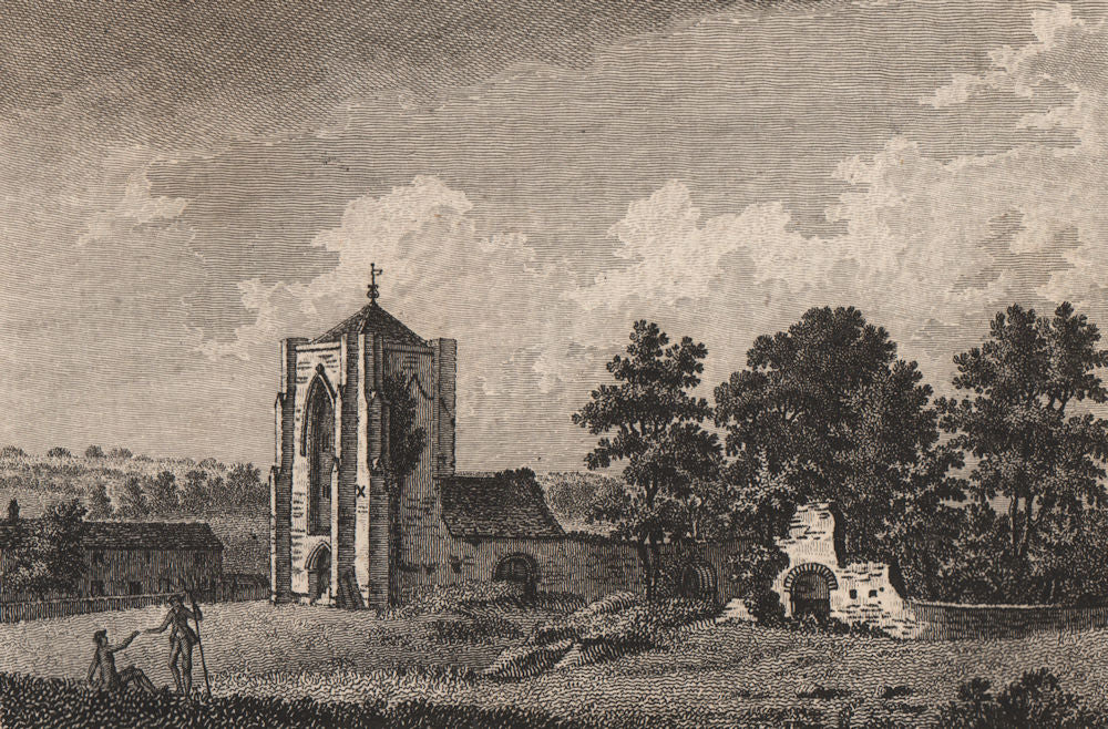 BEAUCHIEF PRIORY. Beechiff. Derbyshire. GROSE 1776 old antique print picture